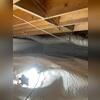 Our crew carefully applied our CleanSpace Vapor Barrier across the floors and walls of the crawl space. This process ultimately seals off the space from further moisture-intrusion while also improving the energy efficiency of the entire home.