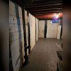 CarbonArmor installation stabilizes this basement wall and helps prevent future movement.
