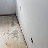 With water constantly coming in and pooling on the floors, signs of water damage became evident. There was discoloration to the floors, and the lower portion of the walls had damage and peeling paint.