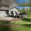 Timbetech deck and concrete in Mayville, NY.