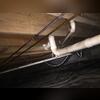 This crawl space was just a year old, but was already showing signs of mold. The space frequently flooded, so we made sure to waterproof the space before we encapsulated it as well. This photo was taken upon the initial inspection.