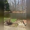 This was the customer's backyard after a bad rainstorm.