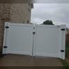 6' Acadia Privacy White Vinyl Fence/ 10' Wide Double Gate
 
 
