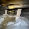 Our superior vapor barrier keeps the crawlspace clean and dry.