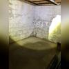 This basement shows the area where water intrusion has been causing damp walls and floor damage.