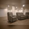 This is the larger space for entertaining