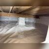 CleanSpace was installed on the walls and floors to keep the moisture and humidity from the walls from affecting the rest of the crawl space.