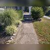 This was what the sidewalk looked like before we repaired it.