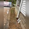 This was what the line looked like after we backfilled with soil.