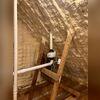The radon fan was strategically installed in the attic for optimal system performance while maintaining the home's exterior appearance.
