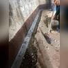 WaterGuard panels are being installed to capture water before it reaches the foundation.