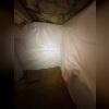 CleanSpace was applied to the walls to keep moisture from seeping through and affecting the rest of the crawl space.