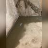WaterGuard is installed along the perimeter of the basement floor and covered in fresh concrete to provide a seamless finished look. The WaterGuard Port is left visible to provide access to the system when needed.
