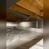 With the SilverGlo and cactus board installed, the CleanSpace liner is then installed over top to seal and completely isolate the crawl space from the ground.