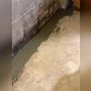 WaterGuard was installed around the perimeter of the basement to direct all seeping water to the sump pump for removal.