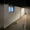This drainage system protects the basement from water intrusion during heavy rains.