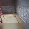 Before any waterproofing work began, this Hillsborough, NC basement showed clear signs of water intrusion. Moisture staining along the concrete floor and block walls indicated groundwater seeping in during heavy rain events. Pooling near the wall and floor joint highlighted the need for a permanent...