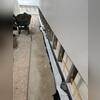This stage of installation shows WaterGuard positioned to collect water from the foundation before it enters the living space.
