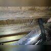 Moisture is causing the wood in this crawl space to rot. The encapsulation treatment completely separates and protects the crawl space interior from outdoor conditions, keeping the space clean and dry, and preventing wood rot.