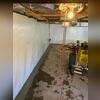 WaterGuard was installed to capture water seeping in along the foundation walls.