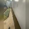 After installing the IDS along the perimeter of the basement, HomeSpec sealed it so the floor was complete and level once again.