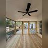 This screened-in porch is ready for outdoor living. Protected from the hot Georgia sun and those pesky bugs, the family will enjoy this new deck and comfortable living.