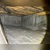 With the crawl space liner was failing, moisture continued to infiltrate the crawl space. This persistent moisture intrusion contributed to elevated humidity levels and resulted in musty odors migrating into the living areas above.