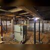 Another photo of the unencapsulated crawl space.
