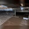 Installed supports strengthen the crawl space and prevent structural issues.