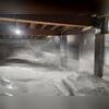 Crawl space encapsulation helps eliminate standing water, condensation, and excess humidity.
