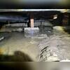 Standing water in crawlspace, causing damage.