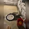 This homeowner experienced water intrusion, so a sump pump is being installed to provide a permanent solution.