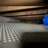 Here you can see our drainage matting that sits below our CleanSpace Vapor barrier.