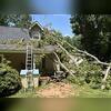 A fallen tree struck the home, causing structural damage to the roof and siding. The damaged exterior left the property exposed to potential water intrusion. Level Creek Property Restoration offers roof repair and roof replacement following storm, water, or fire damage.