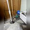 Before our waterproofing work began, Robert's existing sump pump was failing to keep up with the heavy water intrusion in the basement. During storms, the older system frequently became overwhelmed, allowing water to rise to significant depths and damage flooring and belongings. The unreliable pump...