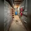 Here you can see the basement before waterproofing by Fortress Foundation Solutions.