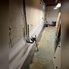 This WaterGuard system captures water at the wall and floor joint and directs it safely to the sump pump.