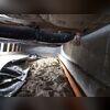 Thanks to the rigid PVC material, these pipes will stay straight along the perimeter of the crawl space for many years to come.