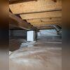 Piers are wrapped in CleanSpace&reg; poly to create a continuous air and moisture barrier.