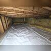 Behind this insulation, the CleanSpace&copy; liner is permanently sealed to the walls.