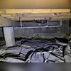 This crawl space was musty and in much need of an encapsulation before we got there.