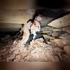 Here you can see falling insulation in this crawl space. A tell tale sign of high humidity!