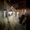 Alternate view of pipe installation along main beam showing layout detail