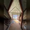 3' of closed cell spray foam applied to the roof deck