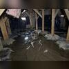 The crawl space was flooded due to water intrusion and no proper drainage.