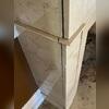 The gaps in this fireplace reveal how bad the settlement has been getting.