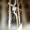 To activate the passive system we cut the radon exhaust pipe to insert a radon fan.