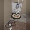 Before we replace the removed concrete, we ensure the sump pump is installed at the right depth with appropriate drainage gravel surrounding it. Our WaterGuard drainage system and CleanSpace wall system is also installed behind it.