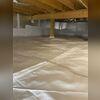 Here you can see the CleanSpace Vapor Barrier and SilverGlo Wall Insulation that was installed.