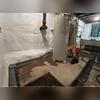 Jack hammered area around entire perimeter, water heater, utility sink and oil tank.&nbsp;